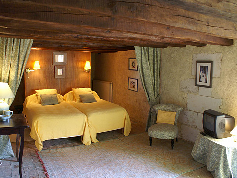 Maison traditionnelle Val de Loire- campagne 5 km Chinon - Piscine