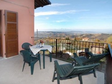 Appartement de vacances Piémont avec vue panoramique sur les Langhe