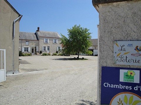 Chambres d'hôtes à la ferme de La Poterie dans le Loiret, bnb Donnery