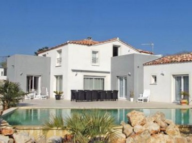 Location villa 16 pers. avec piscine et jacuzzi 400 m plage - Hérault