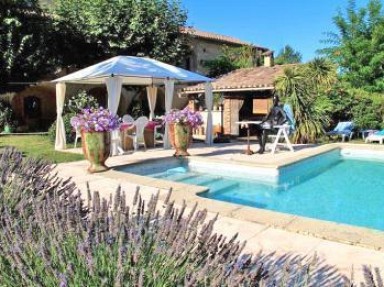 Gîte 2 terrasses Gard avec parc et piscine près d'Anduze et Uzès