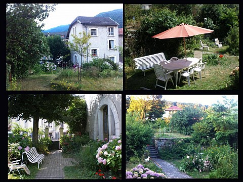 Gîte T3 Ax les Thermes Ariège dans Villa Coecilia avec jardin - Ariège