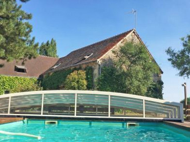 Gite de groupe (20 pers.) Touraine - Grande piscine - Proche de Tours
